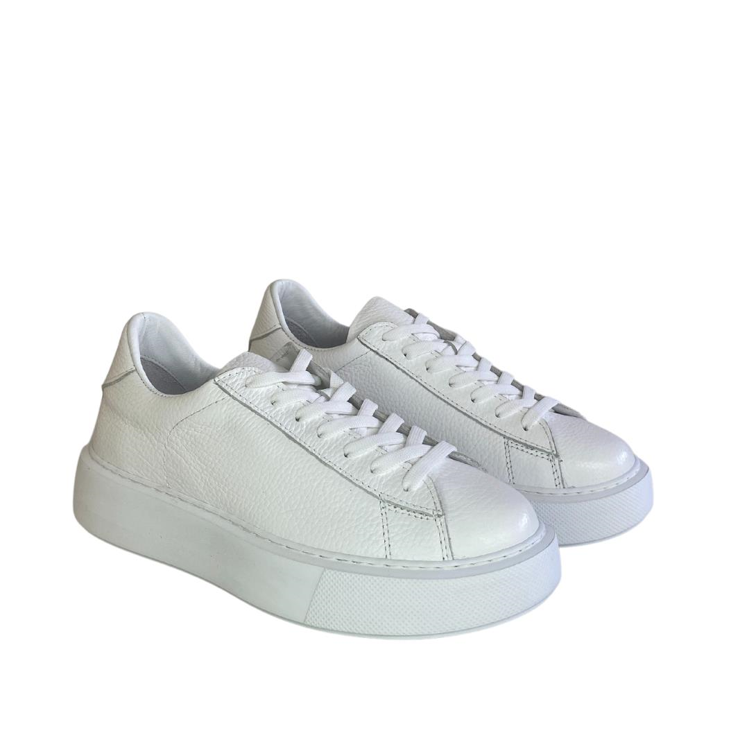 Beyaz Deri Kadın Sneaker