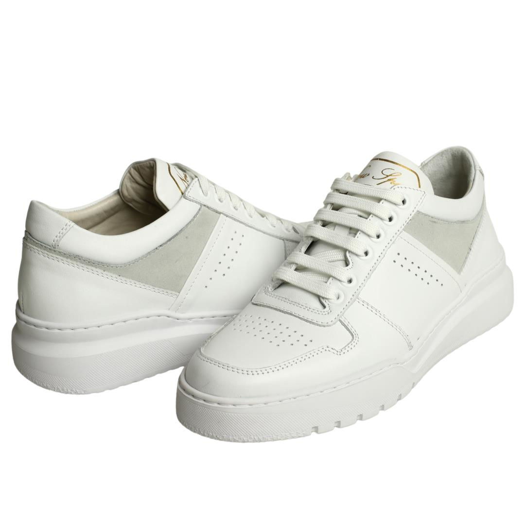 Beyaz Erkek Bağcıklı Sneaker