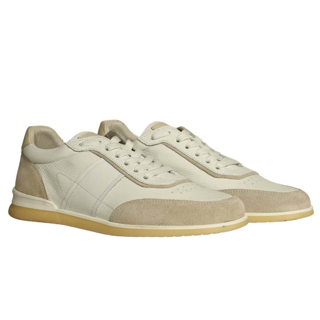 Beyaz Erkek Bağcıklı Sneaker