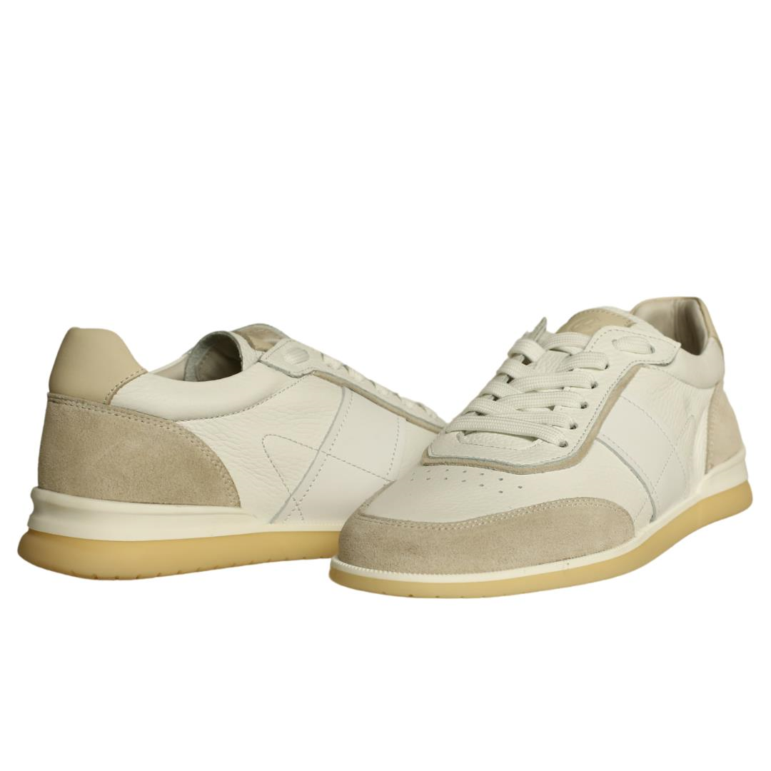 Beyaz Erkek Bağcıklı Sneaker