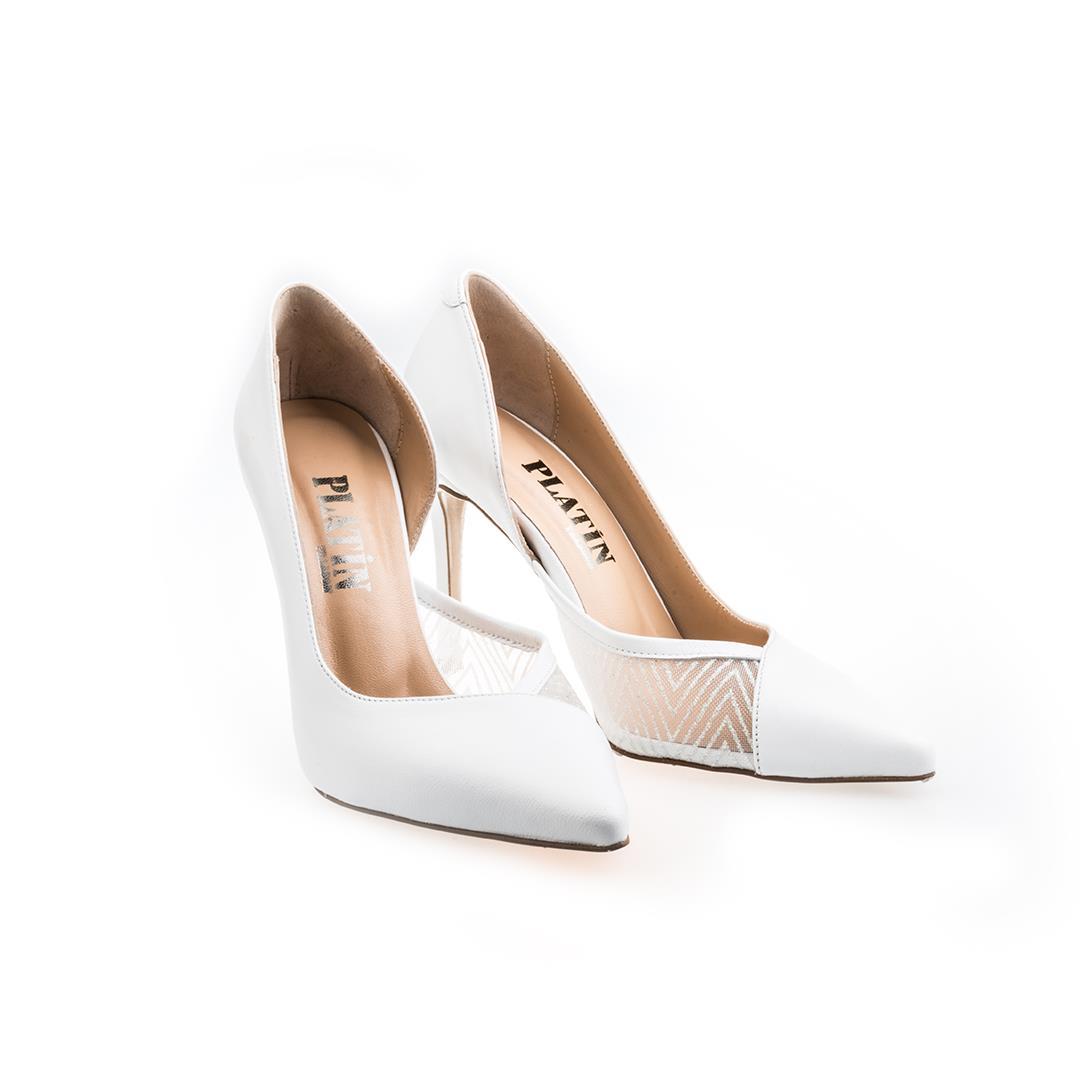 Beyaz Kadın Stiletto Ayakkabı