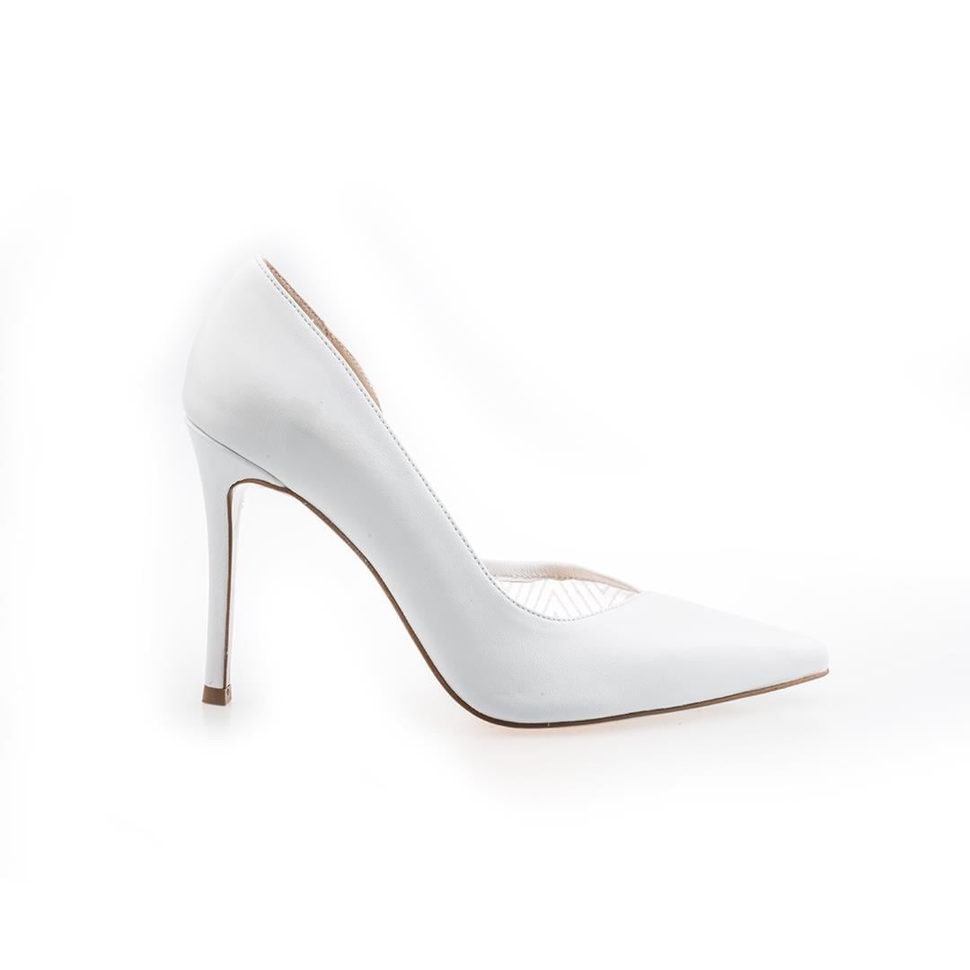 Beyaz Kadın Stiletto Ayakkabı