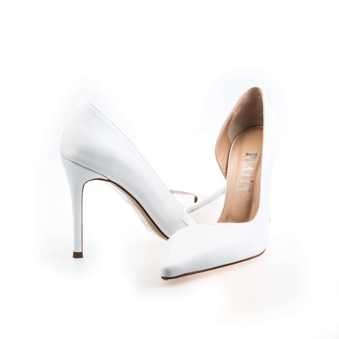 Beyaz Kadın Stiletto Ayakkabı