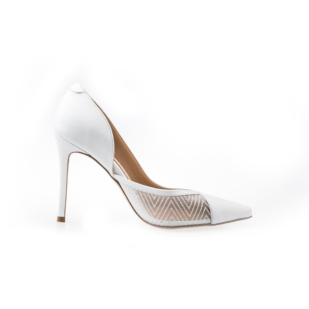 Beyaz Kadın Stiletto Ayakkabı