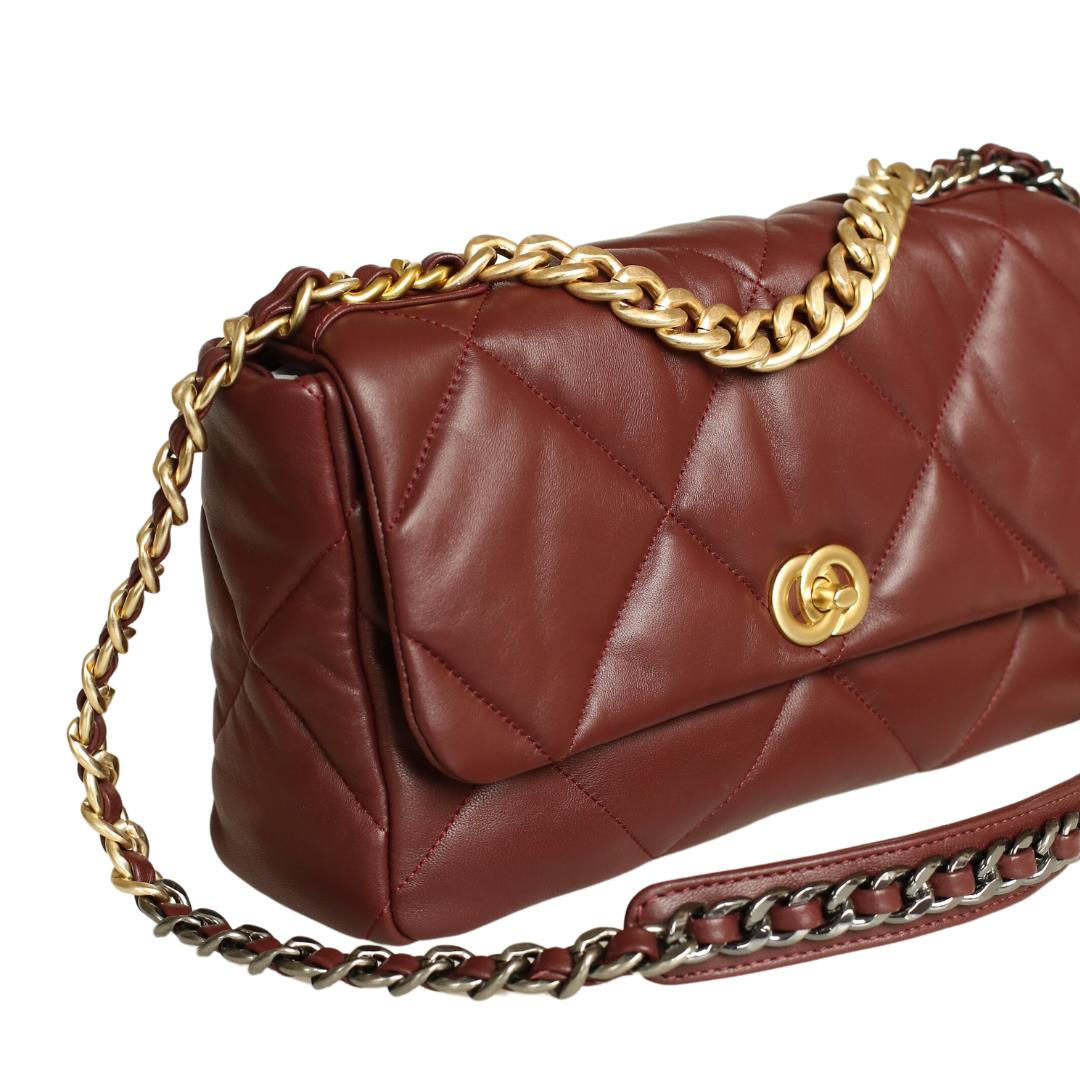 Bordo Deri Kadın Omuz Çanta