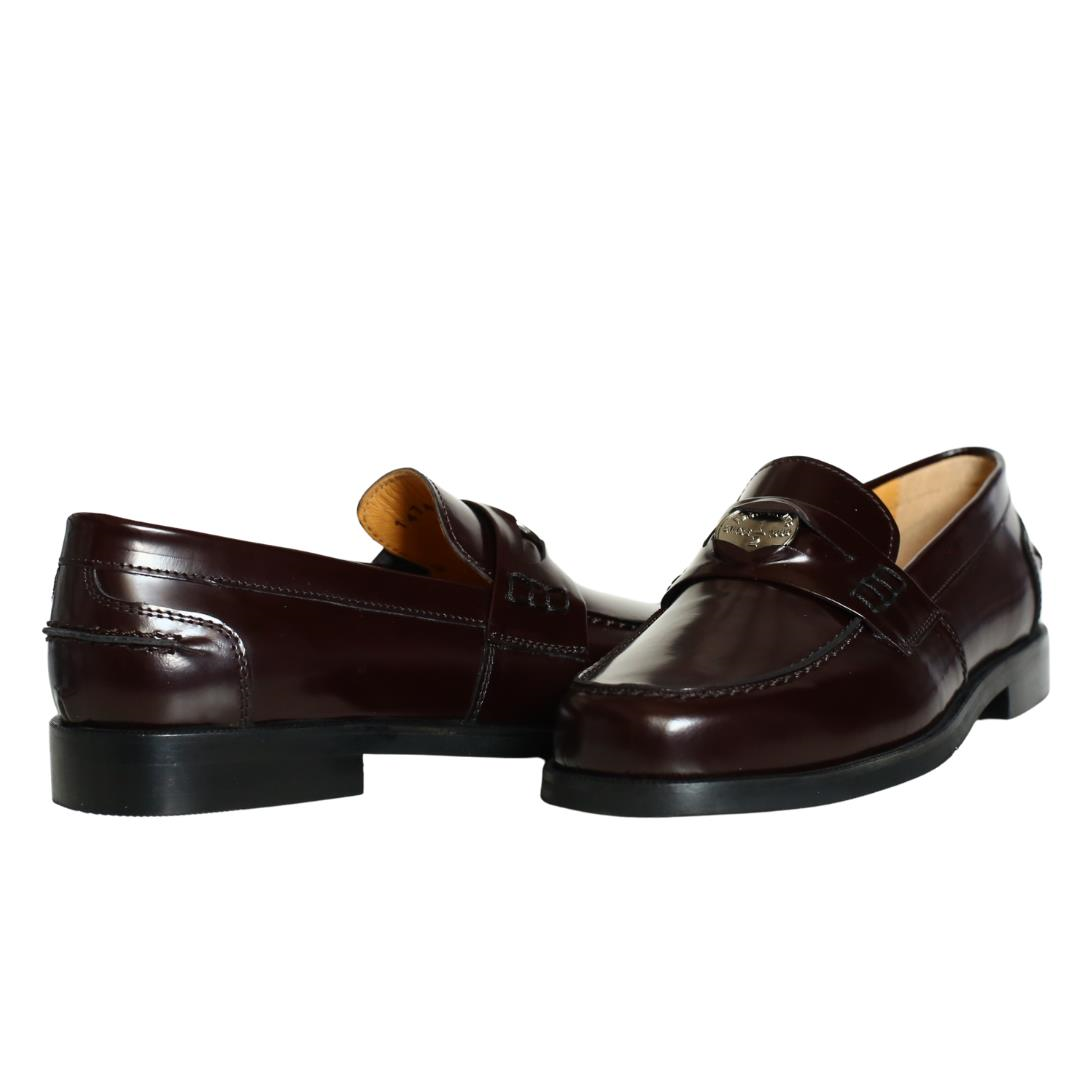 Bordo Deri Kadın Penny Loafer