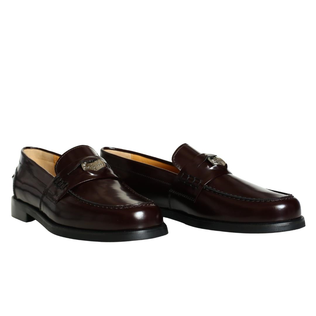 Bordo Deri Kadın Penny Loafer