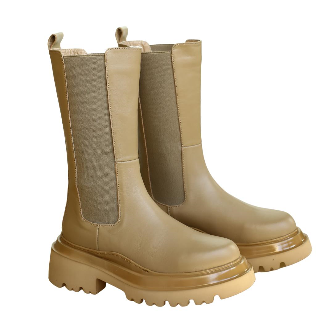 Camel Deri Kadın Postal Bot