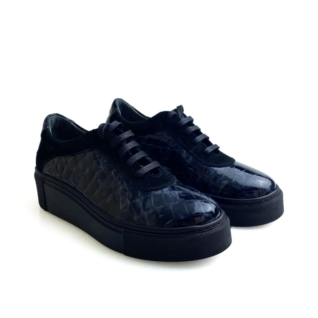 Füme Python Baskı Kadın Sneaker