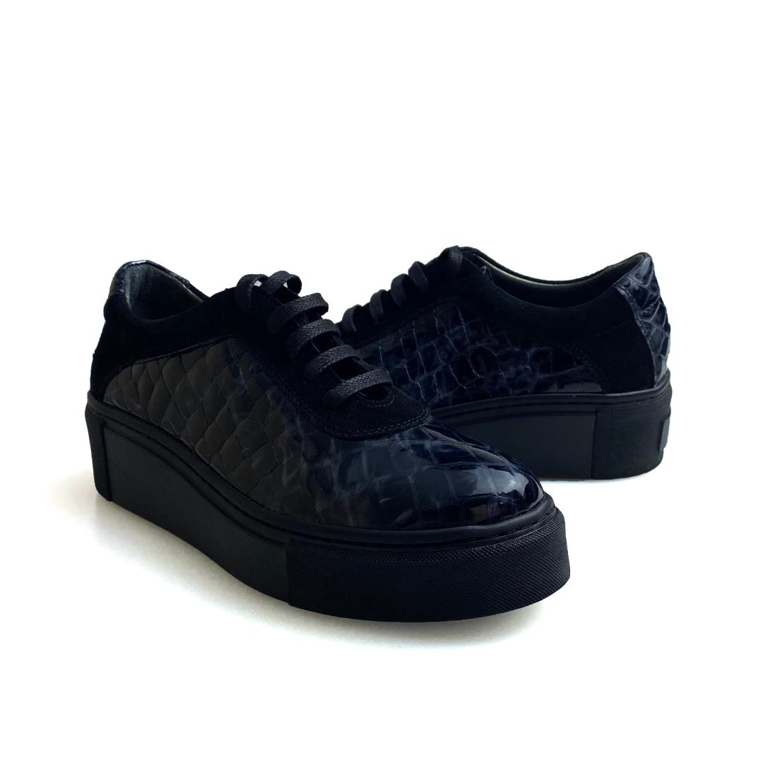 Füme Python Baskı Kadın Sneaker
