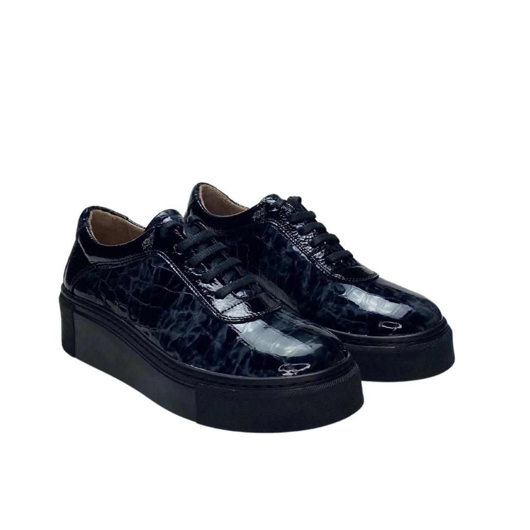 Füme Rugan Kadın Sneaker