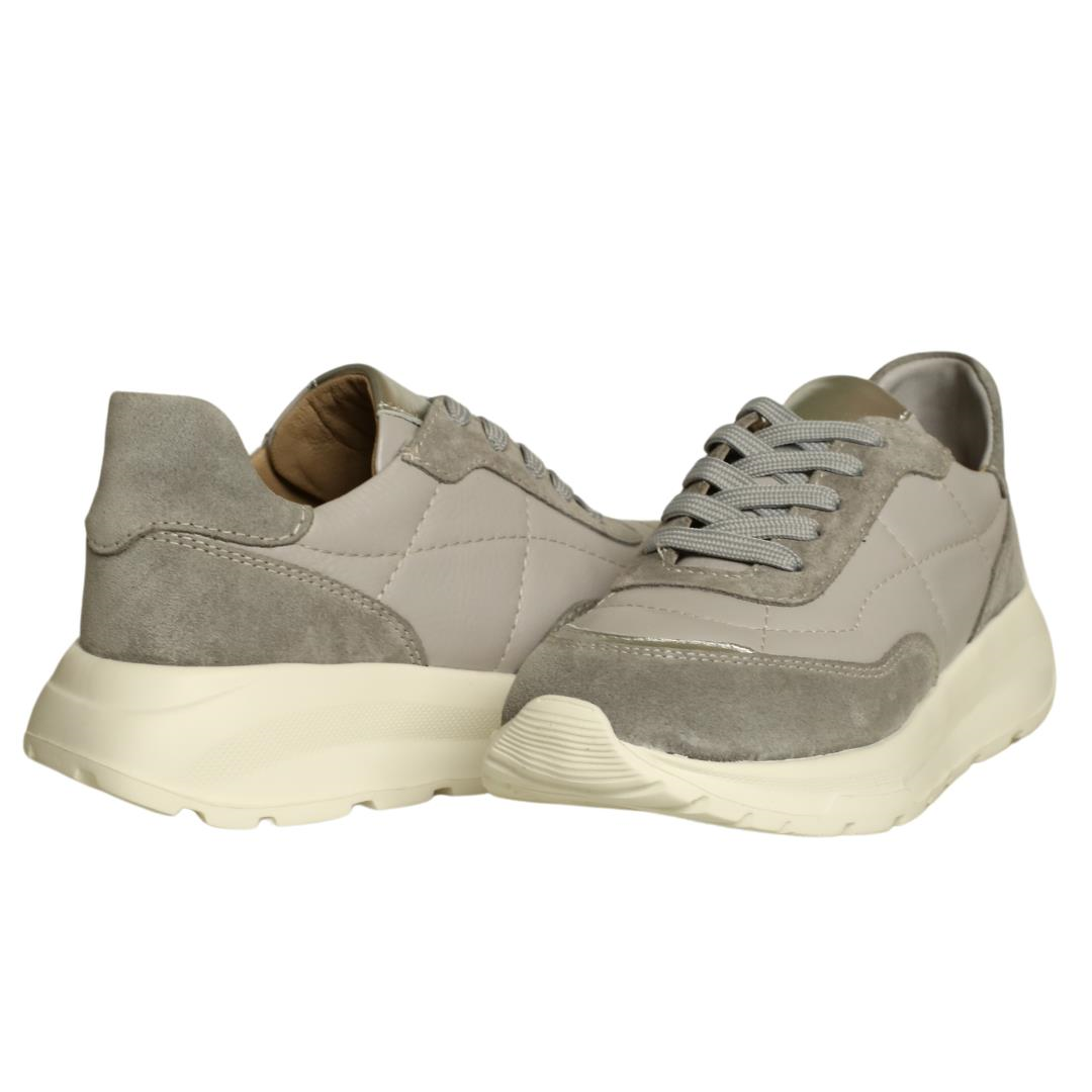 Gri Kadın Bağcıklı Sneaker
