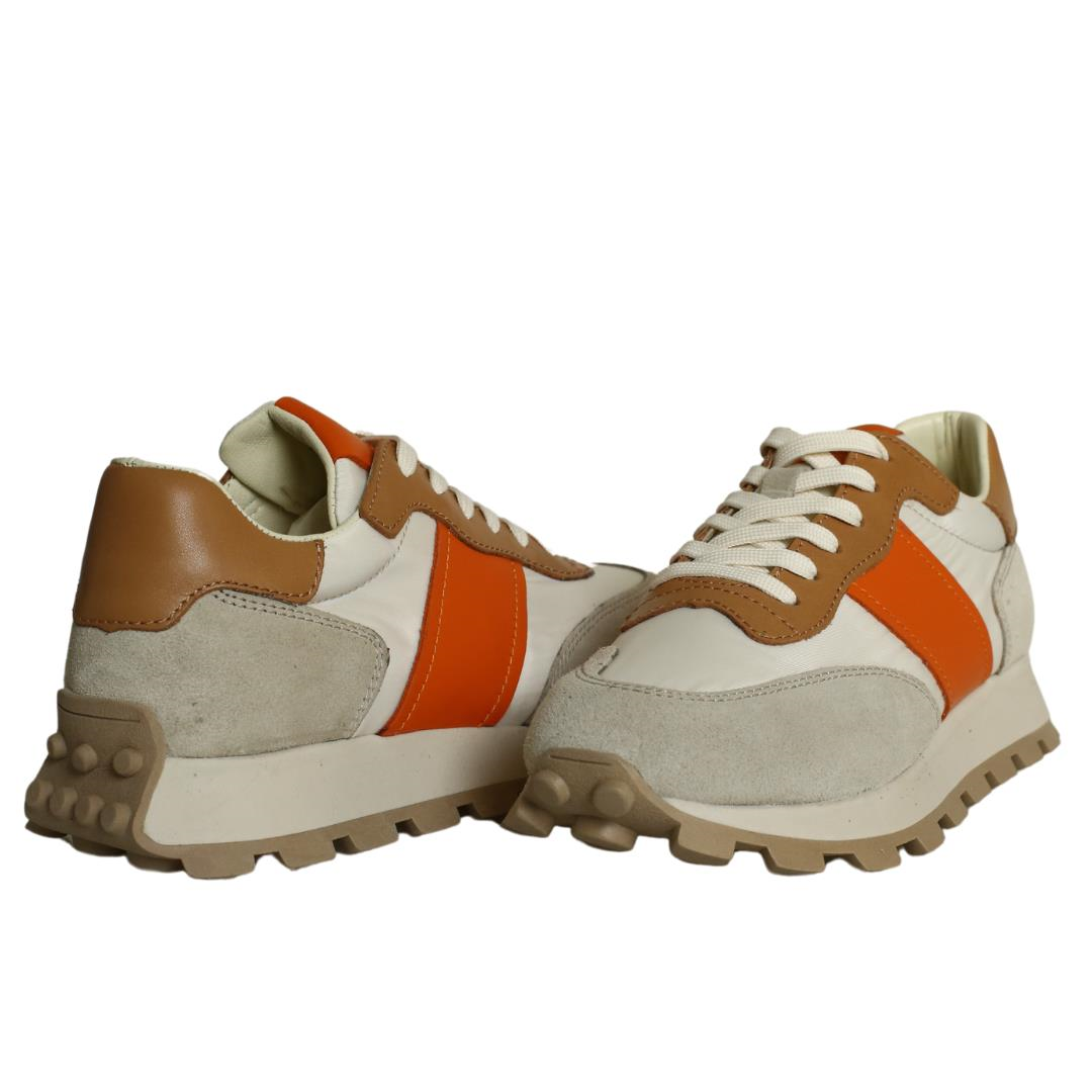 Gri Kombin Kadın Bağcıklı Sneaker