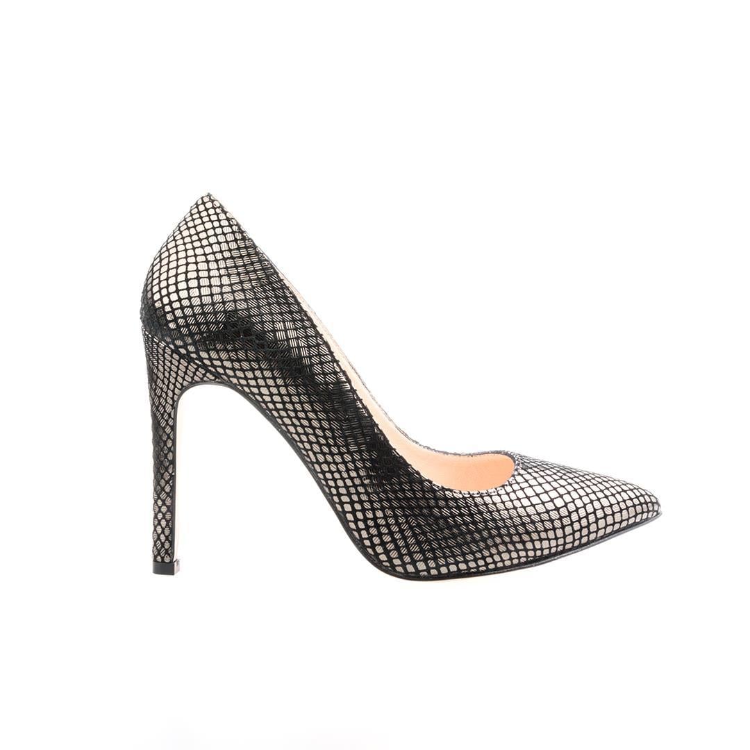 Haki Python Baskı Kadın Stiletto Ayakkabı
