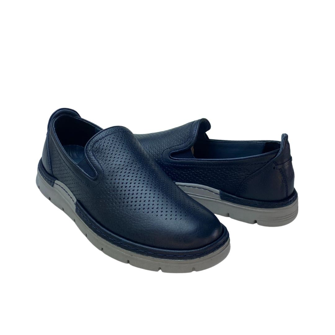 Hakiki Deri Lacivert Erkek Loafer