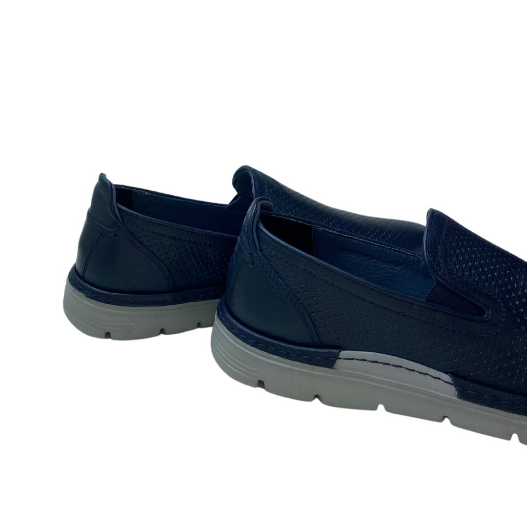 Hakiki Deri Lacivert Erkek Loafer