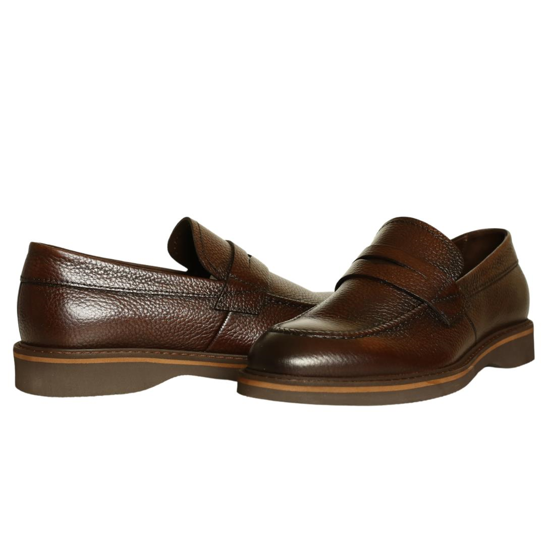 Kahve Deri Erkek Loafer
