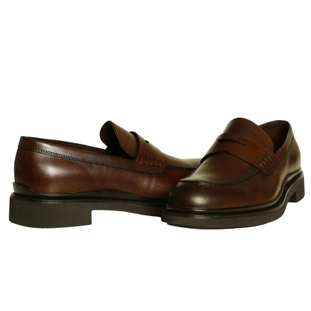 Kahve Deri Erkek Loafer