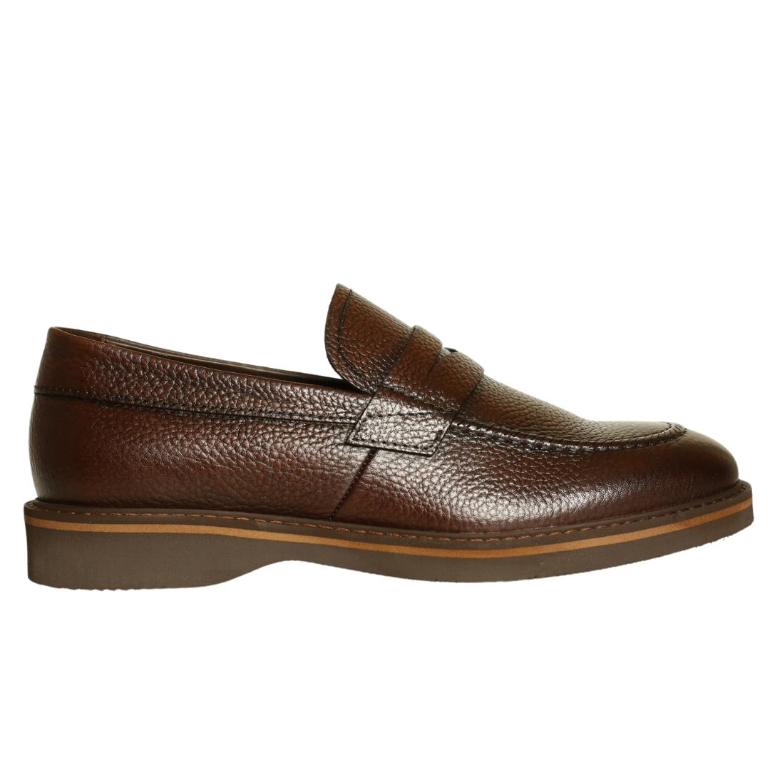 Kahve Deri Erkek Loafer