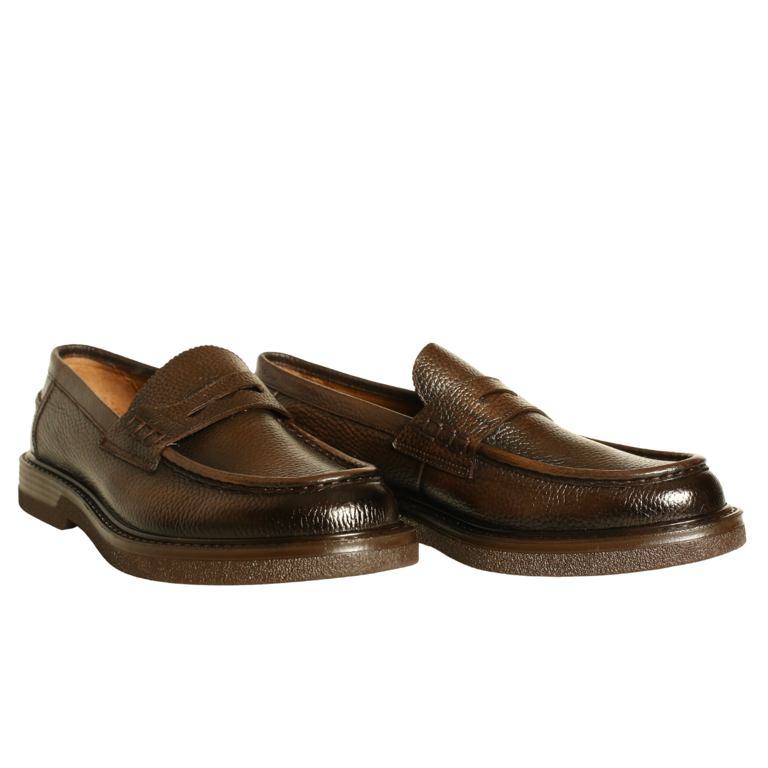 Kahve Deri Erkek Loafer