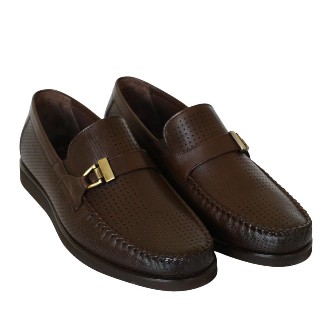 Kahve Deri Erkek Loafer Ayakkabı