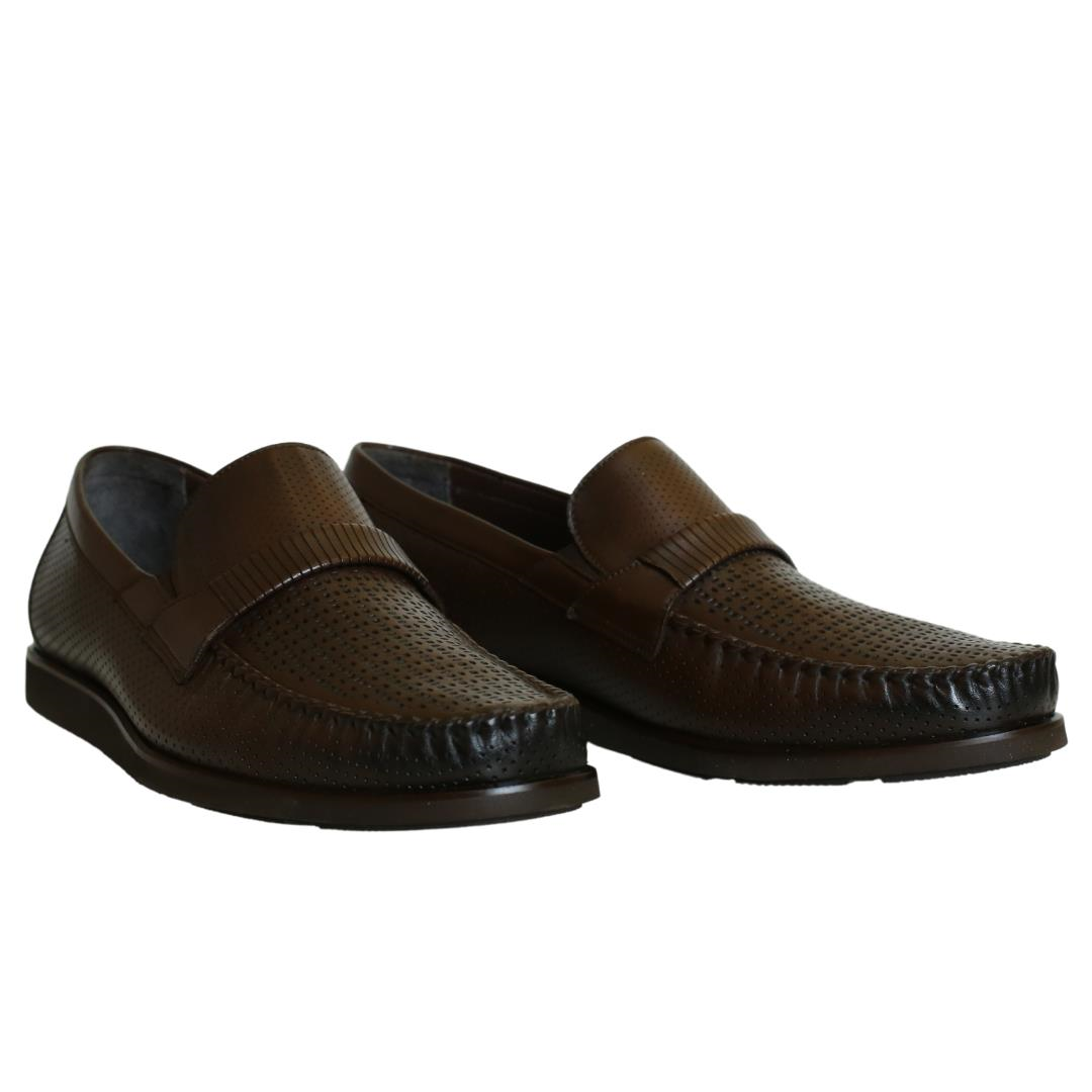 Kahve Deri Erkek Loafer Ayakkabı