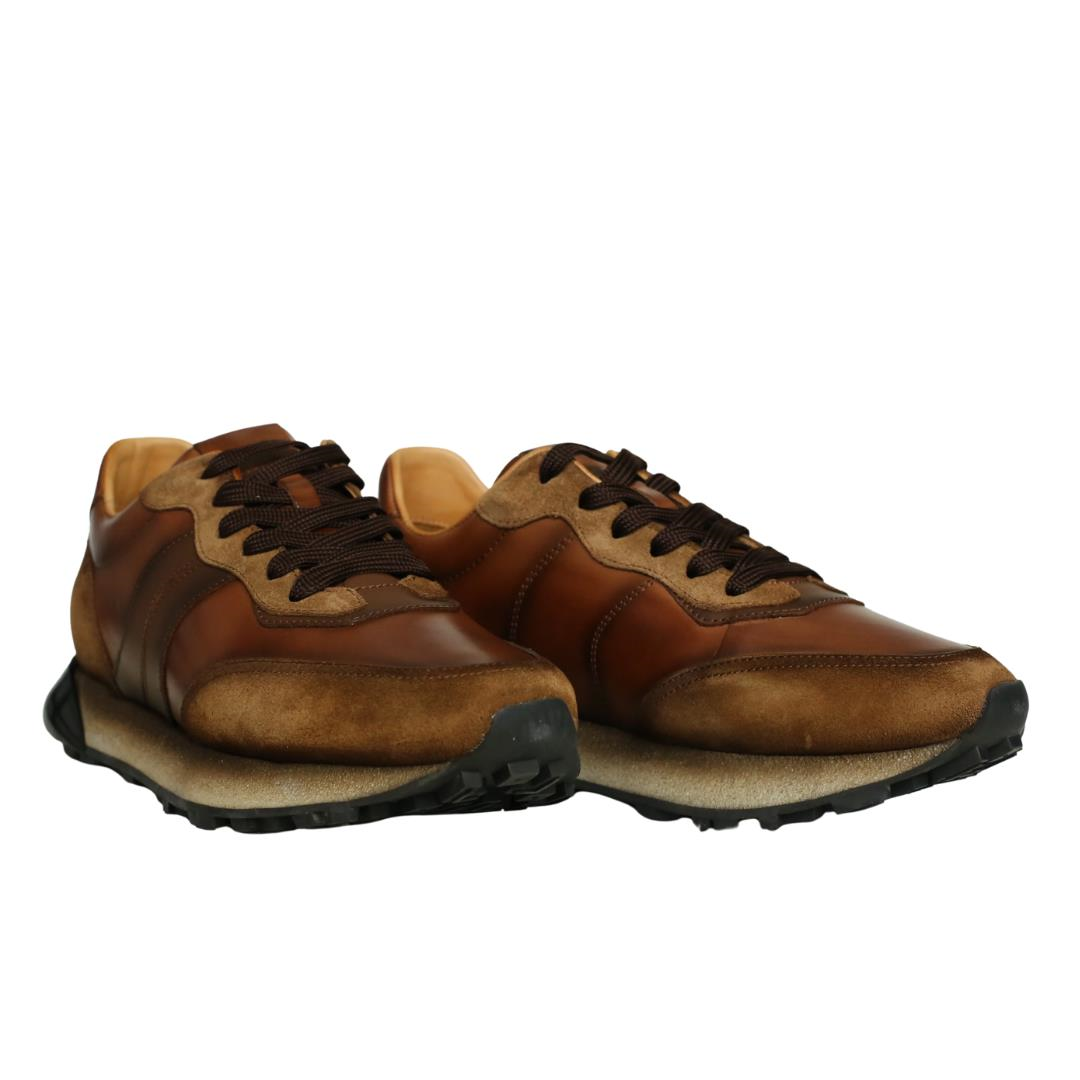 Kahve Deri Erkek Sneaker