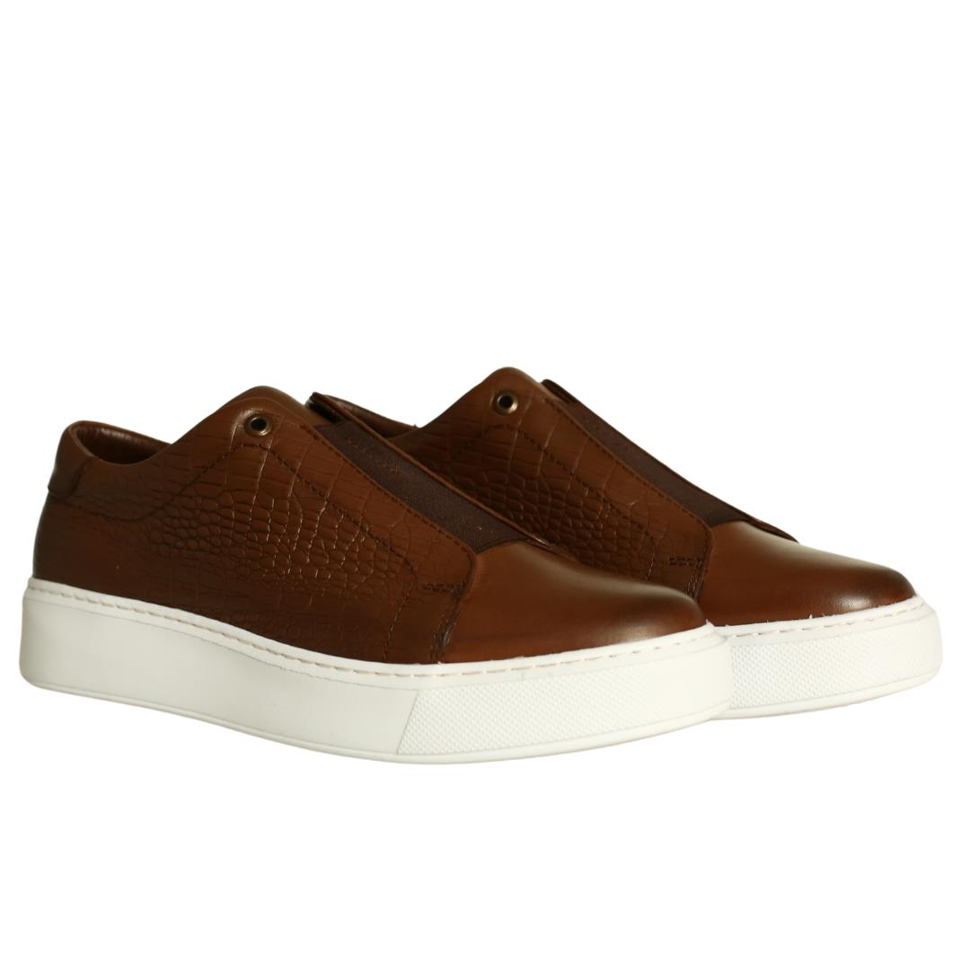 Kahve Deri Erkek Sneaker