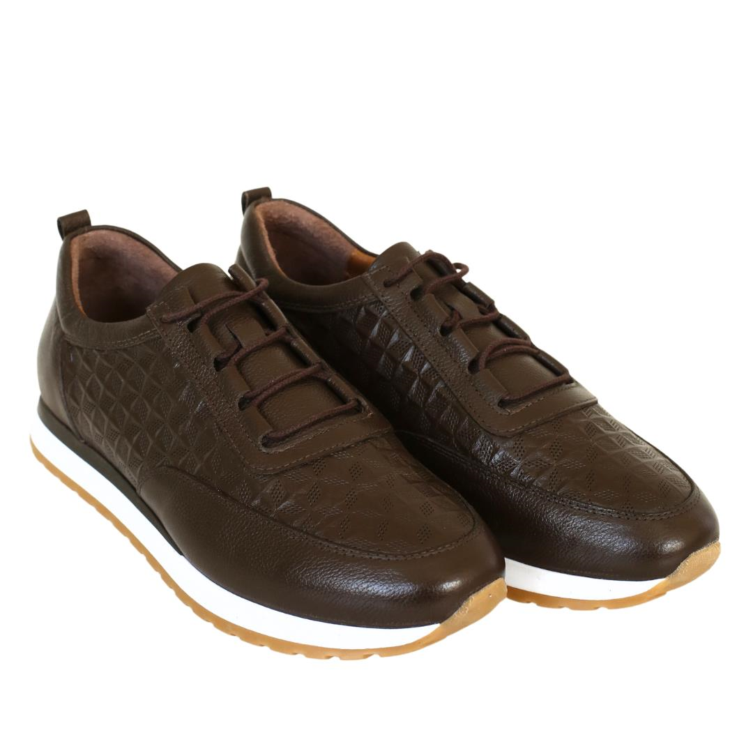 Kahve Deri Erkek Sneaker