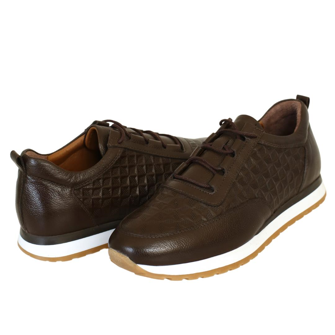 Kahve Deri Erkek Sneaker