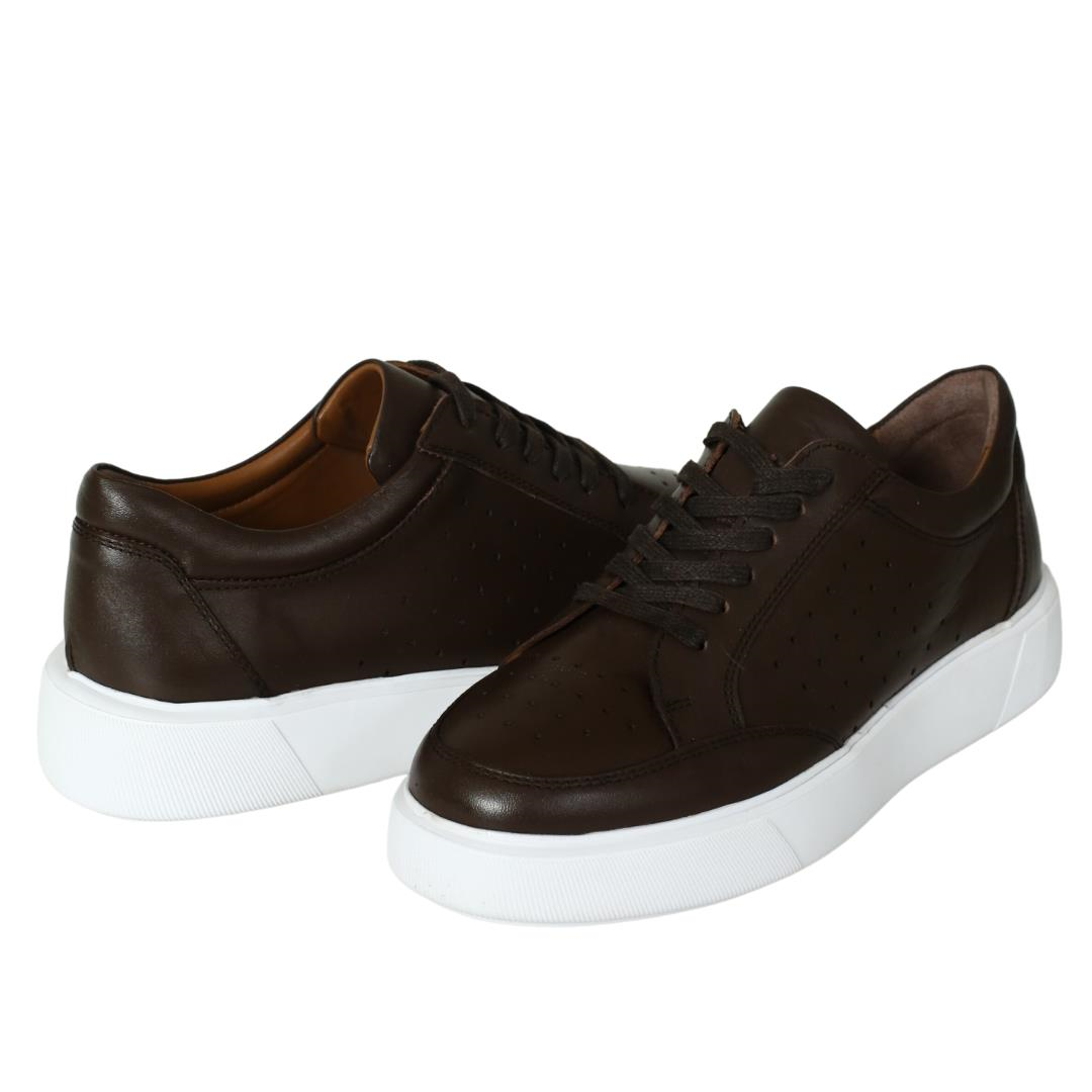 Kahve Deri Erkek Sneaker