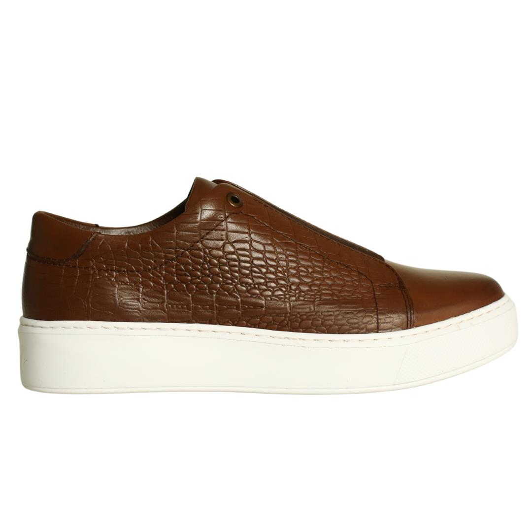 Kahve Deri Erkek Sneaker