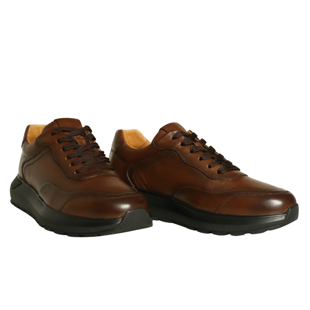 Kahve Deri Erkek Sneaker