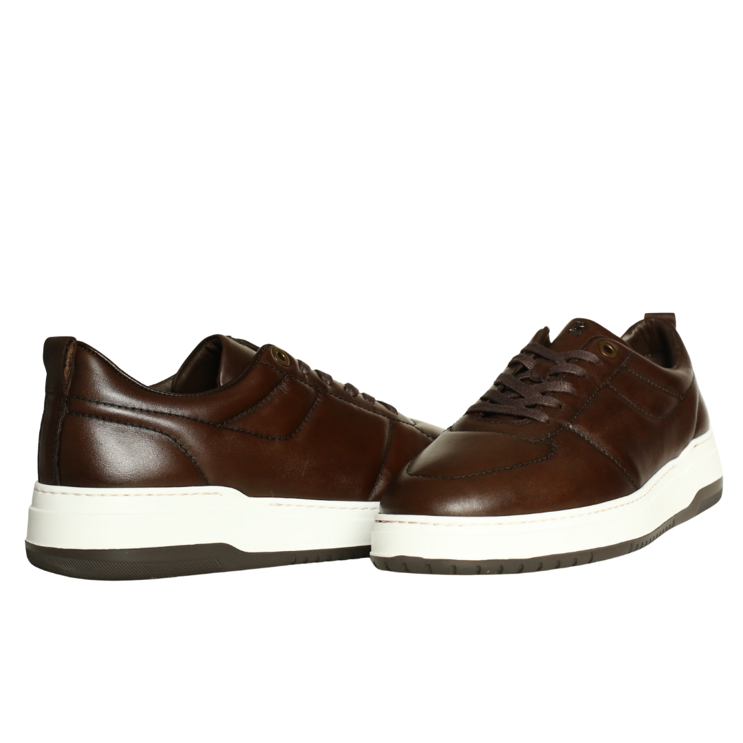 Kahve Deri Erkek Sneaker