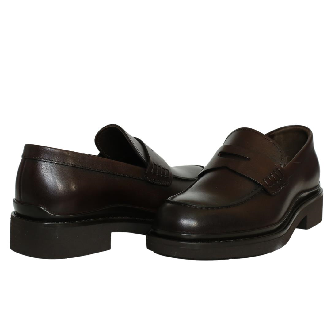 Kahve Deri Kadın Loafer