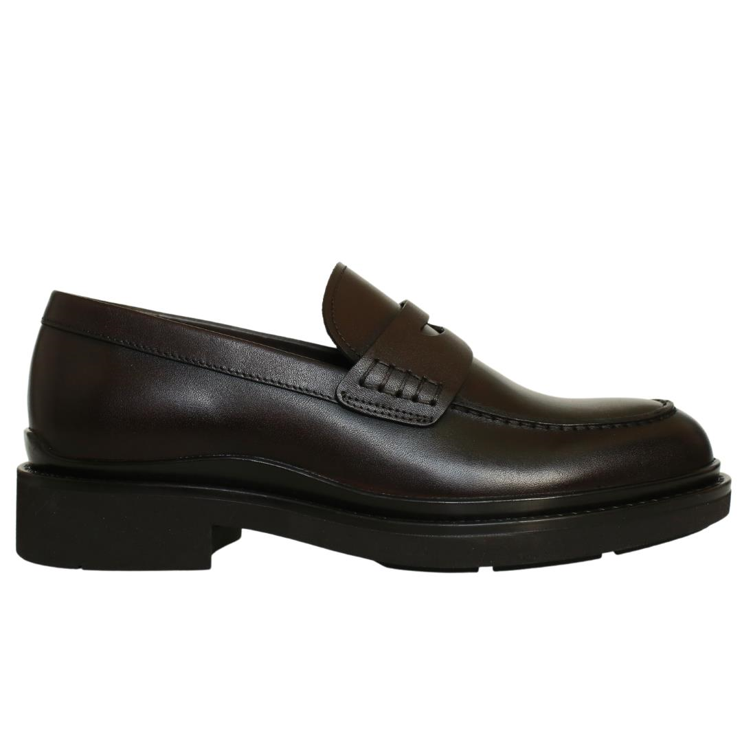 Kahve Deri Kadın Loafer