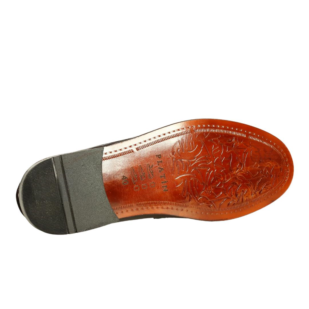 Kahve Deri Kösele Erkek Loafer