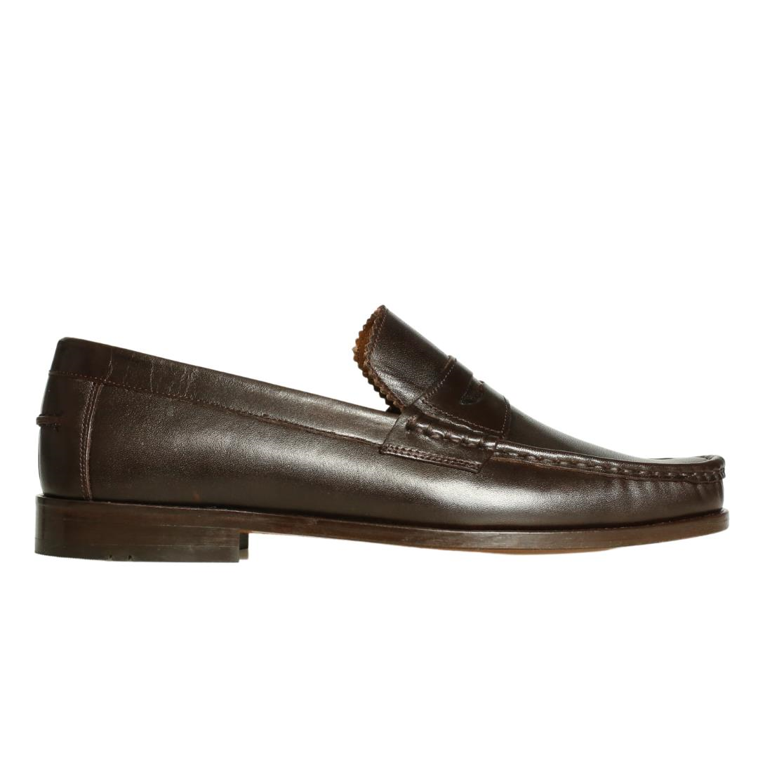 Kahve Deri Kösele Erkek Loafer