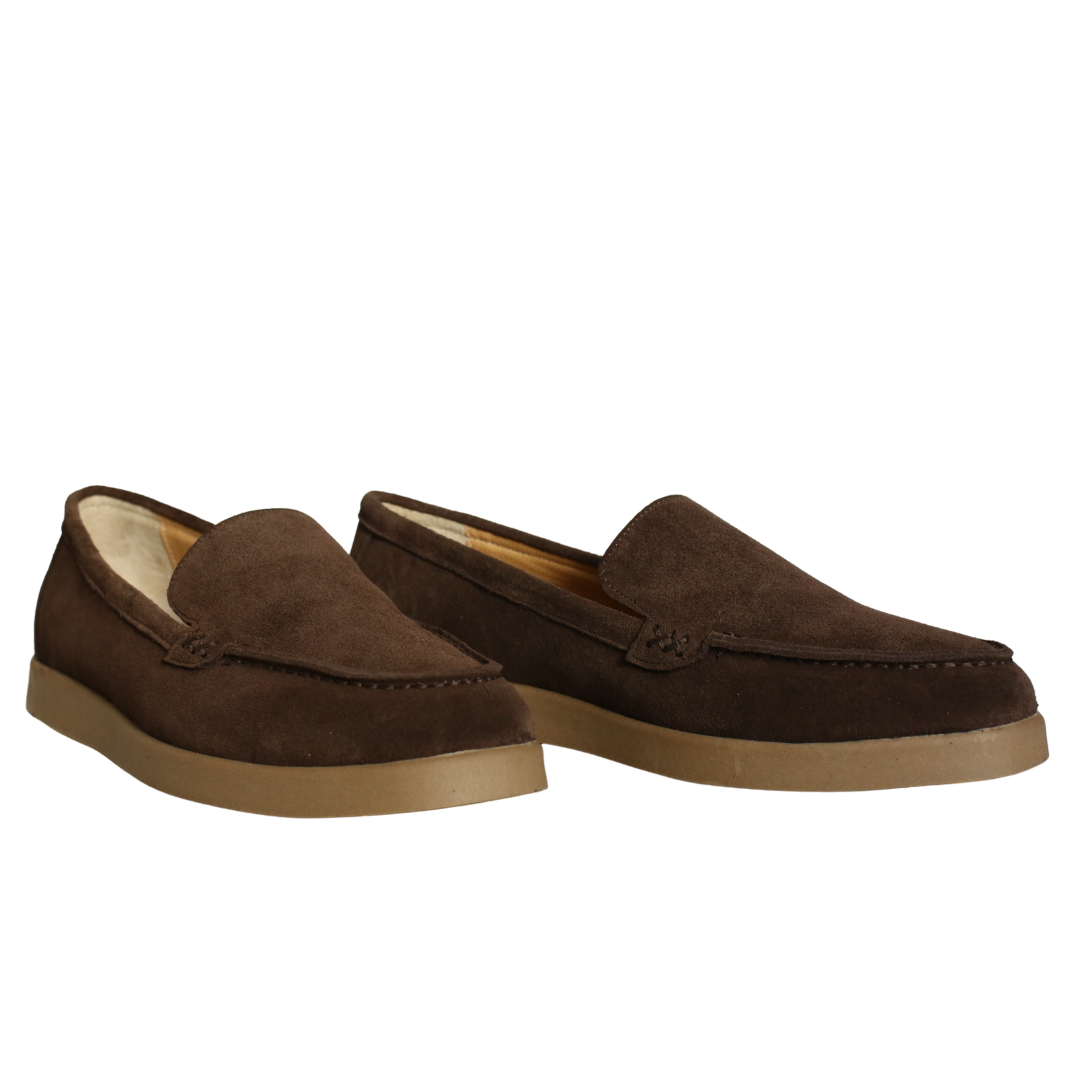 Kahve Süet Kadın Loafer