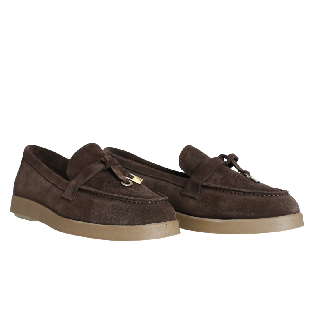Kahve Süet Kadın Loafer