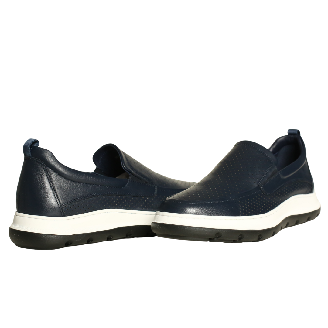 Lacivert Deri Erkek Loafer