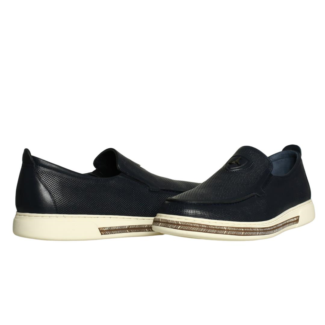Lacivert Deri Erkek Loafer