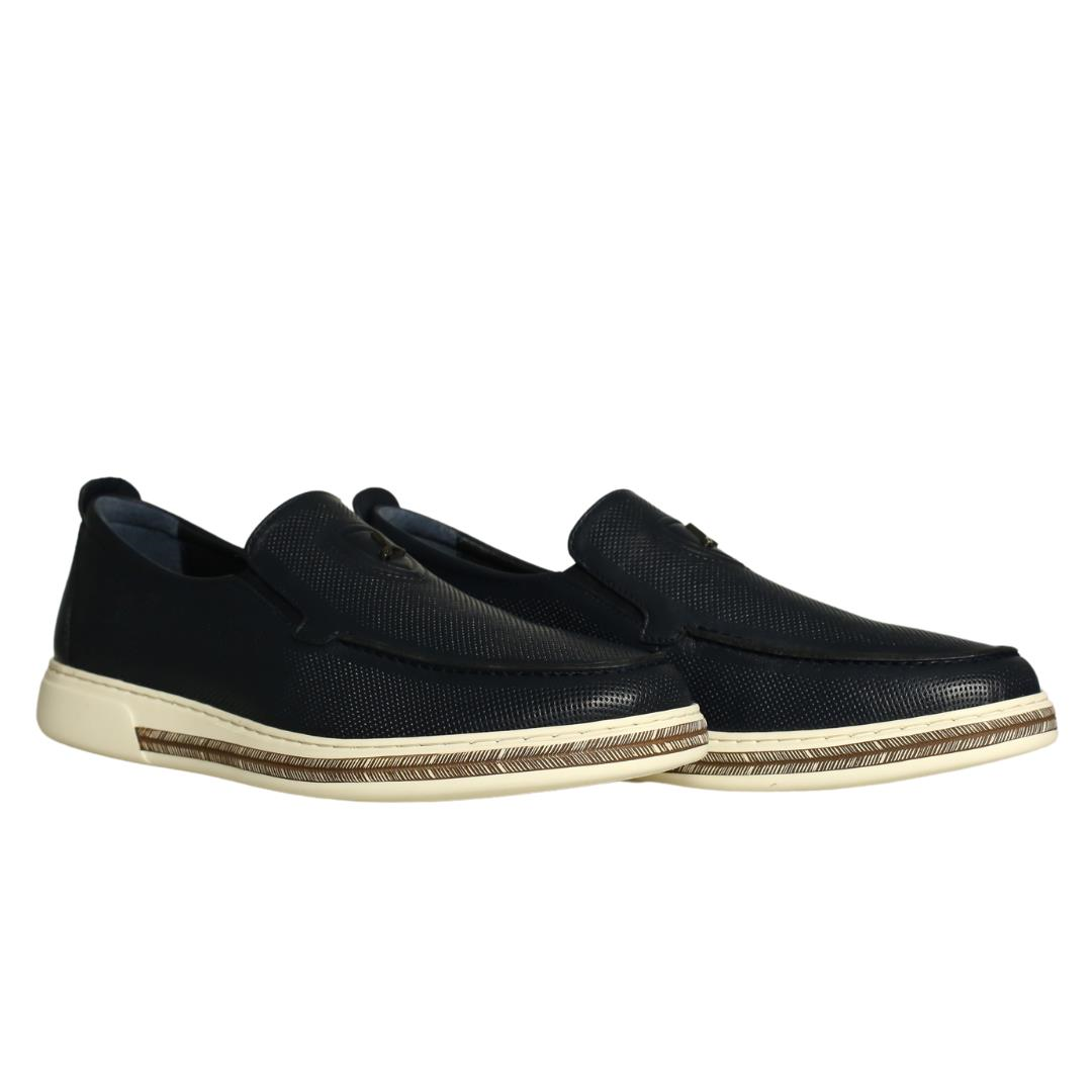 Lacivert Deri Erkek Loafer
