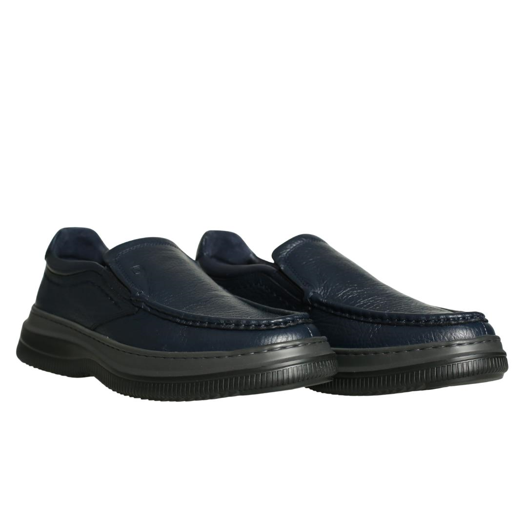 Lacivert Deri Erkek Loafer