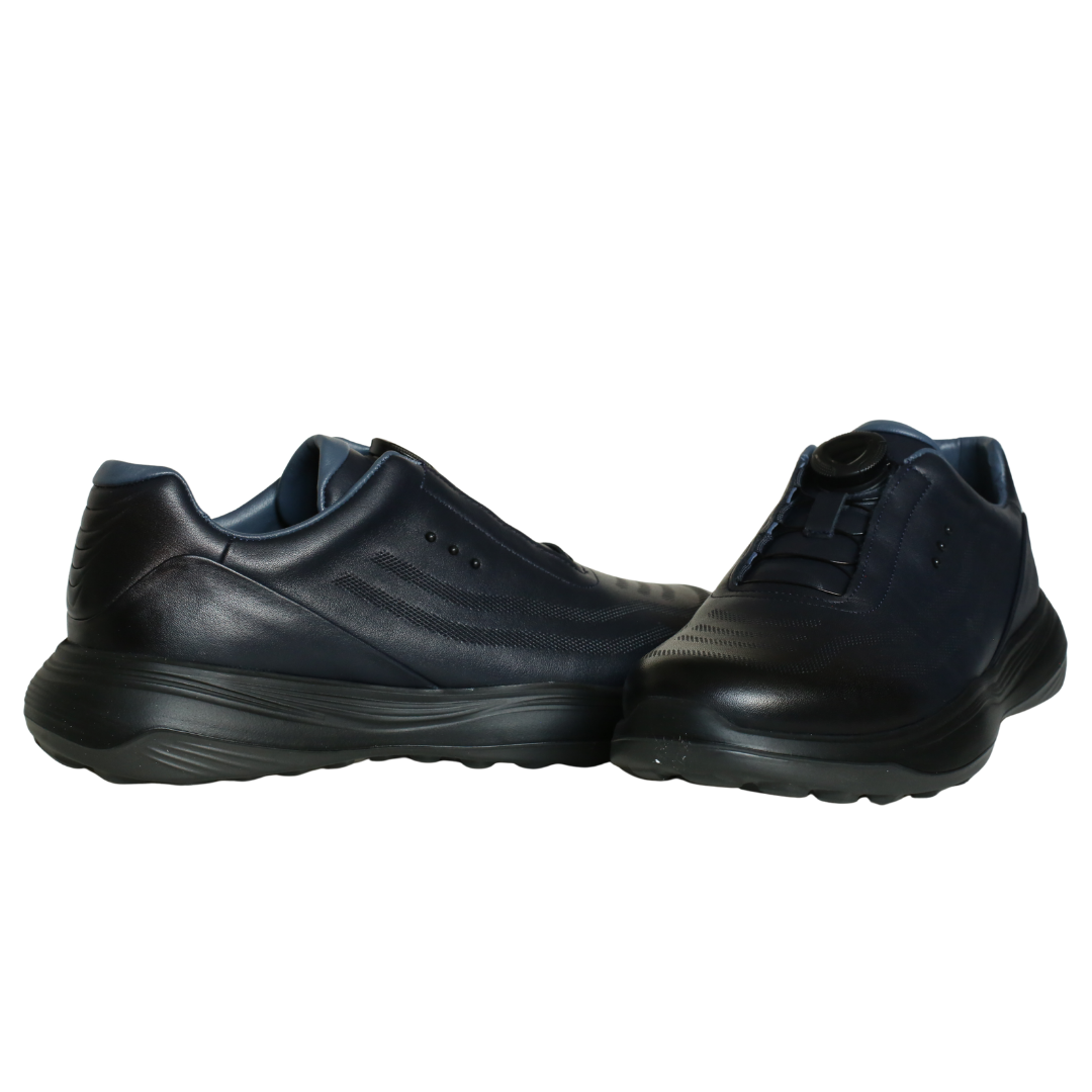 Lacivert Deri Erkek Sneaker