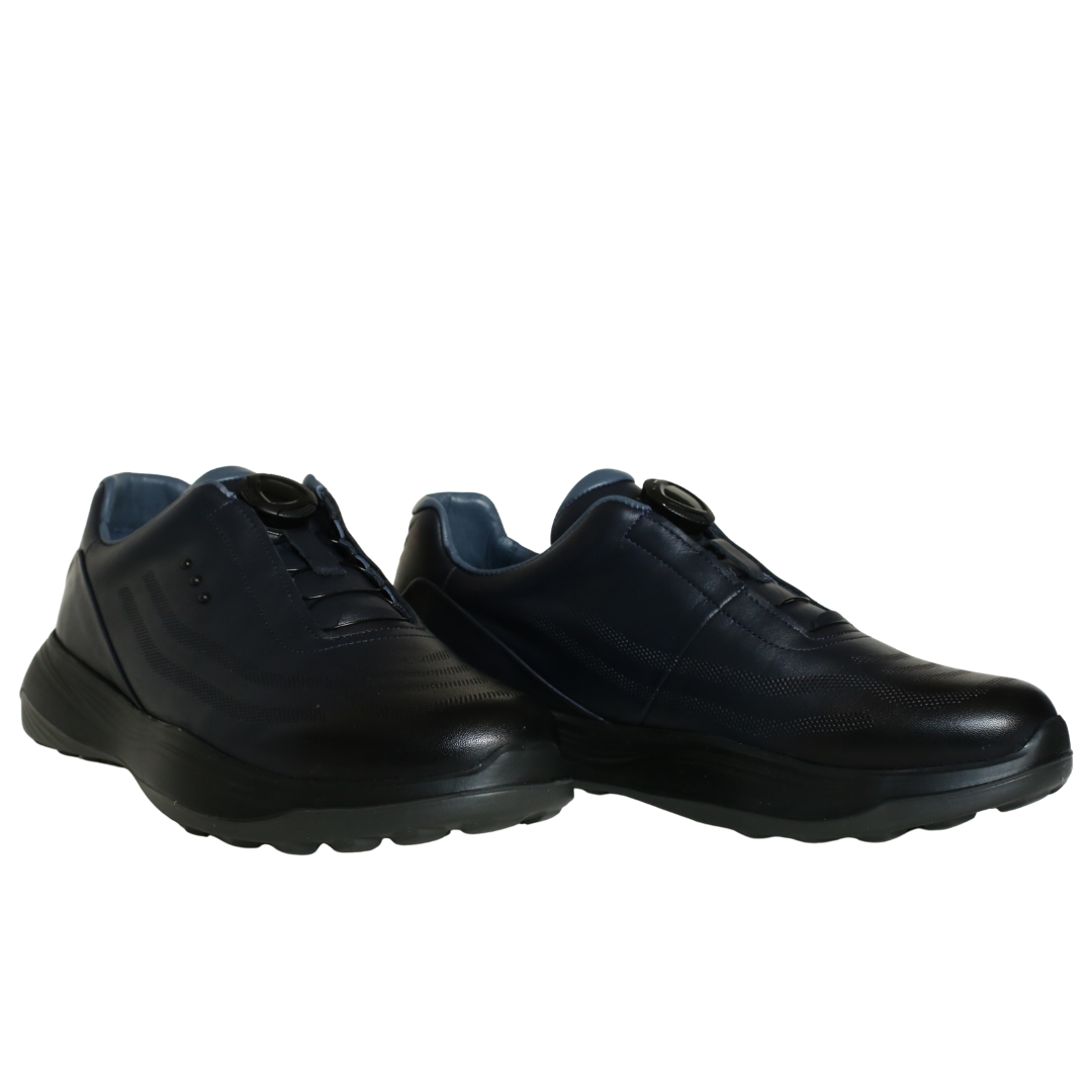 Lacivert Deri Erkek Sneaker