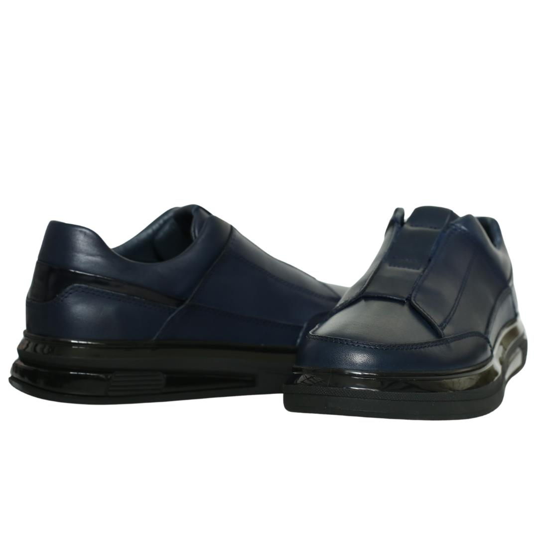 Lacivert Deri Erkek Sneaker