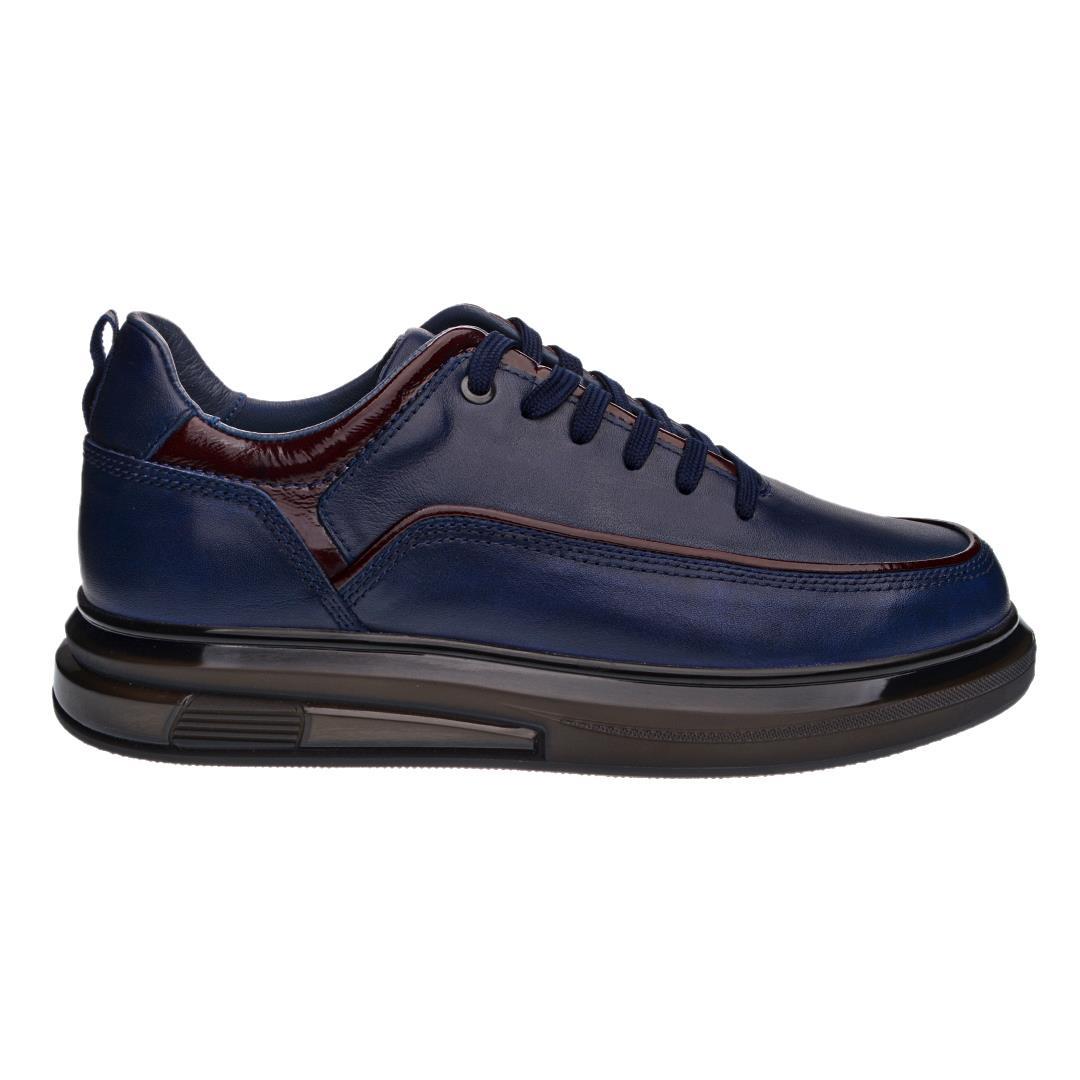 Lacivert Erkek Bağcık Detaylı Sneaker