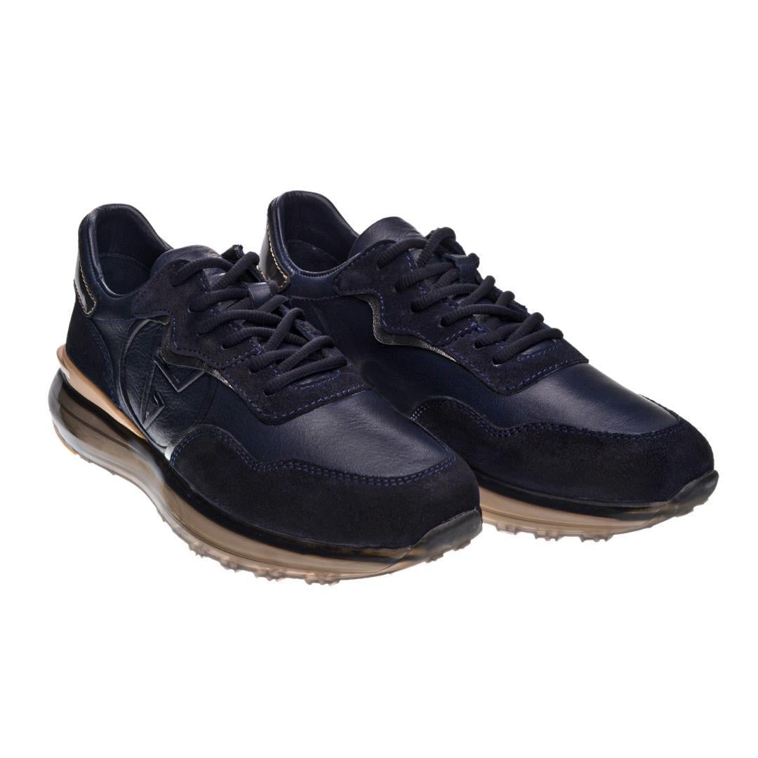 Lacivert Erkek Bağcık Detaylı Sneaker