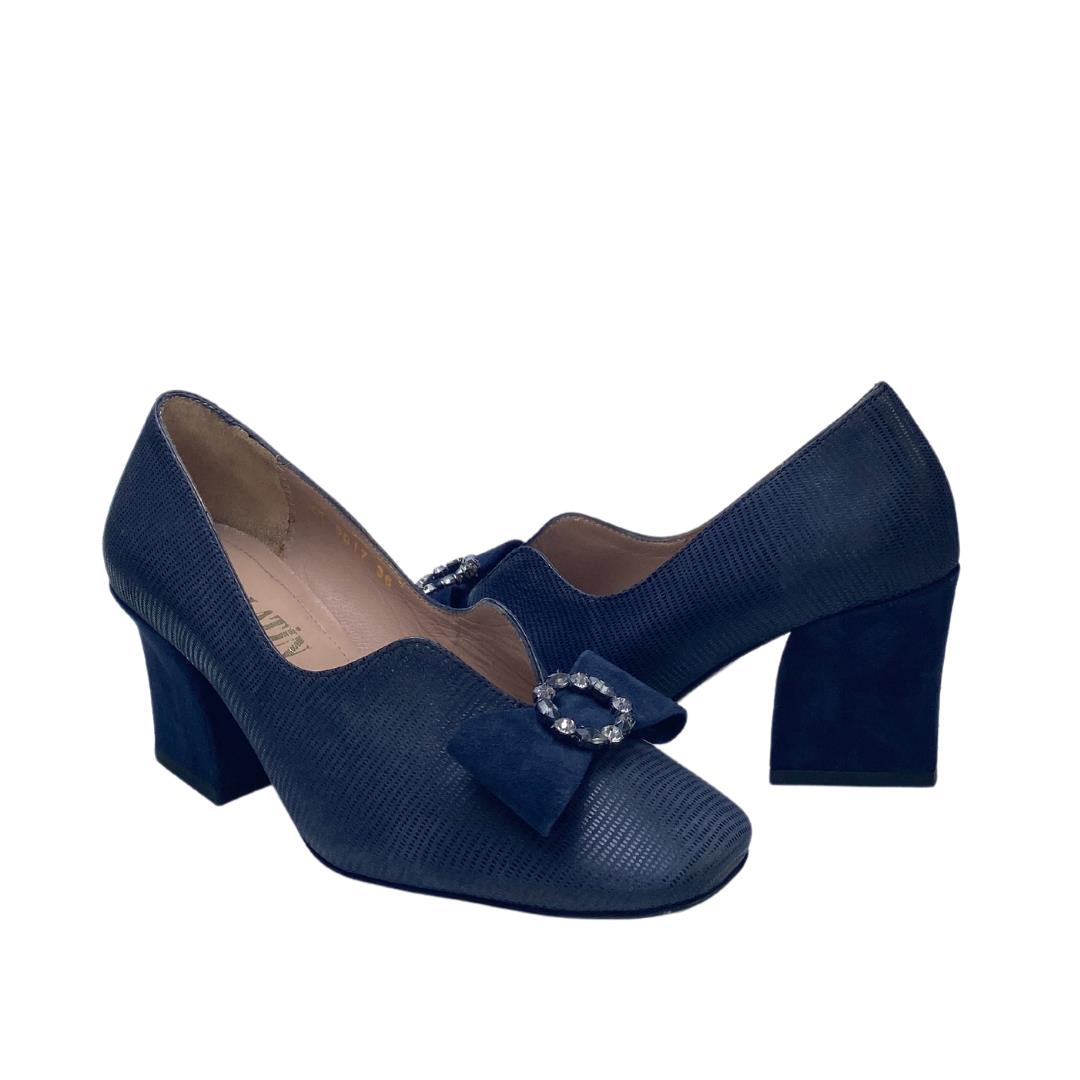 Lacivert Kadın Klasik Topuklu Ayakkabı